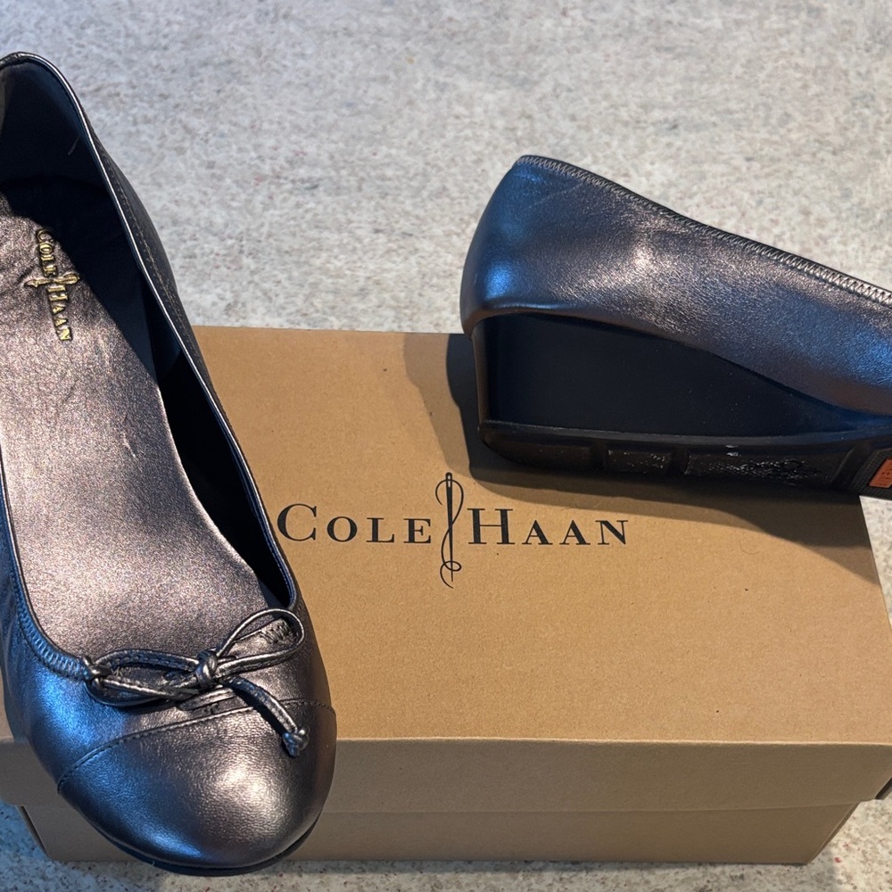 Cole Haan Women's Silver Wedge Shoes